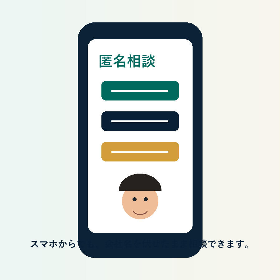 スマートフォンから無料相談できる導線の画像パーツ